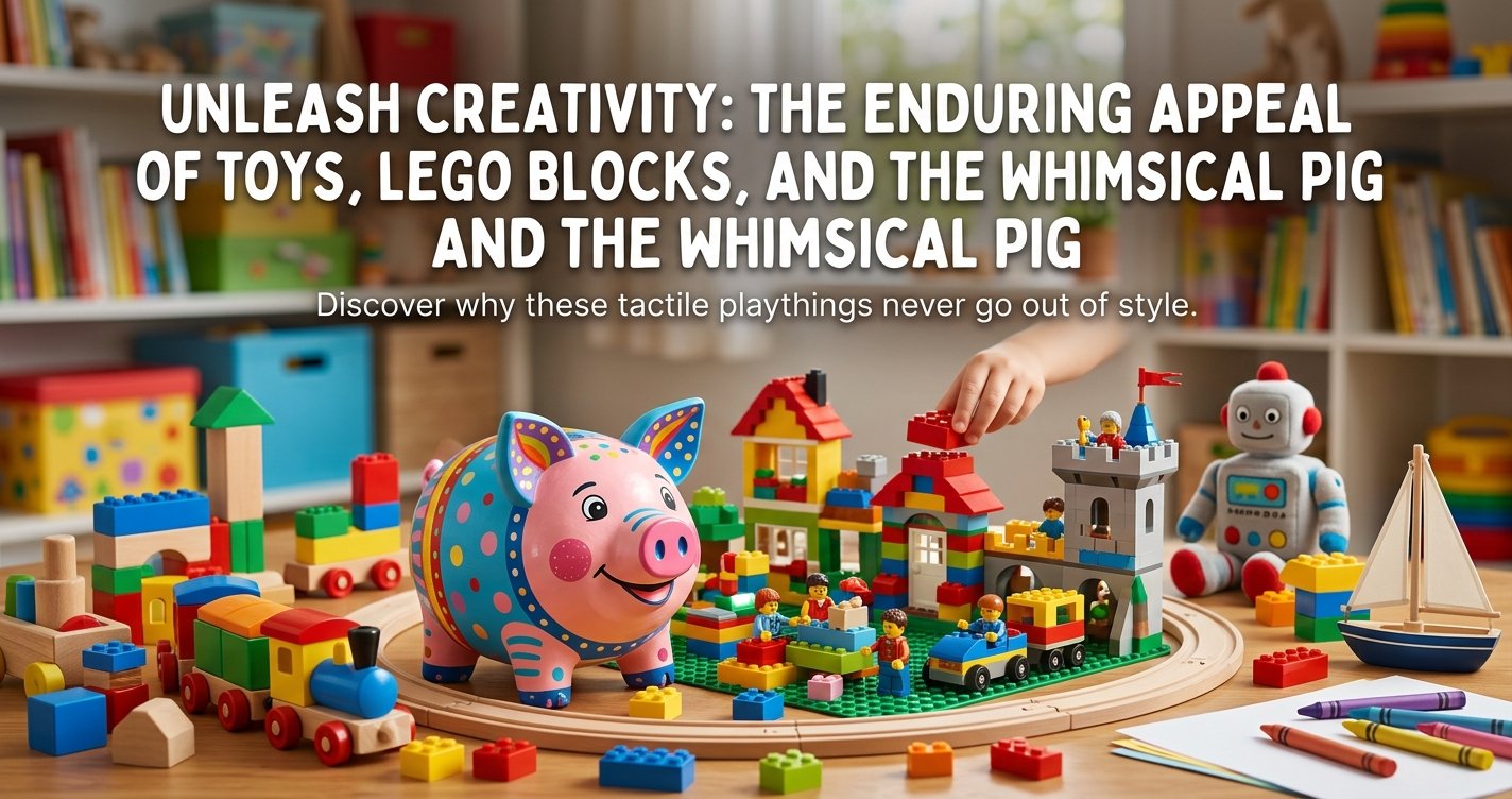 Unleash Creativity: The Enduring Appeal of Toys, LEGO Blocks, and the Whimsical Pig