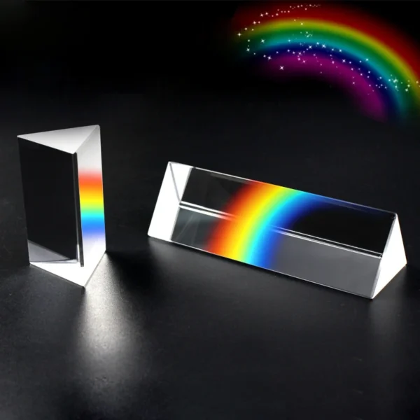 Physics Science Toys, Triple Prism Glass, Reflecting Color Light Spectrum, Learning Educational Toys for Children, Teaching