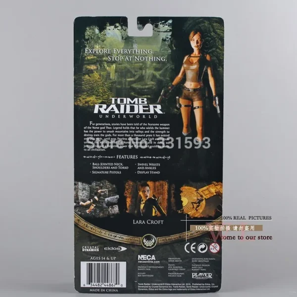 NECA Tomb Raider Underworld Lara Croft PVC Action Figure 7" 18CM New in Box - Image 4