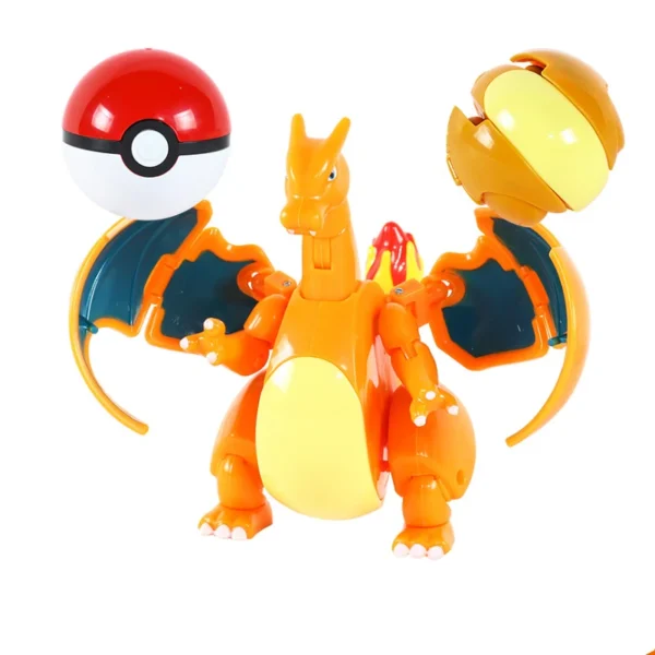 Figure Pokemon Pokeball transform Pikachu Charizard Venusaur Blastoise Mewtwo Gyarados Solgaleo Lunala Eevee poke ball toy gift - Image 4