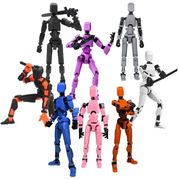 Titan 13 Action Figures T13 Figure 3D Printed Multi-Jointed Movable Lucky 13 Action Figure Nova 13 Action Figure Dummy