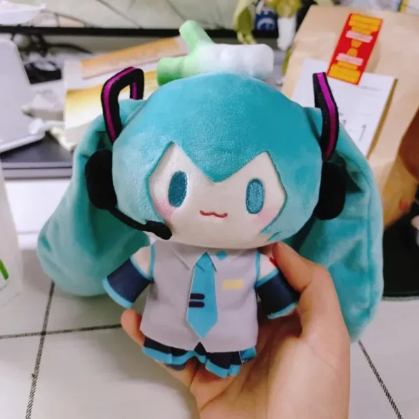 15cm Hatsune Miku Kawaii Q Version Figure Plush Doll Anime Peripheral Plush Stuffed Toy Collection Model Ornament Toy Girls Gift