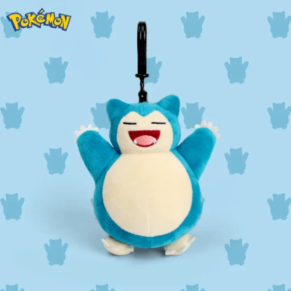 Genuine Animal Pokemon Series Pikachu Snorlax Kawaii Plush Toys Cute Pendant Keyring Keychain Birthday Party Gifts For Kid Boy - Image 2