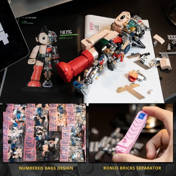 Cartoon Action Figure Astro Boy Building Blocks Bricks Toy Movable Dolls Collectible Models Toys Birthday Boys Girls Gift 32CM - Image 3