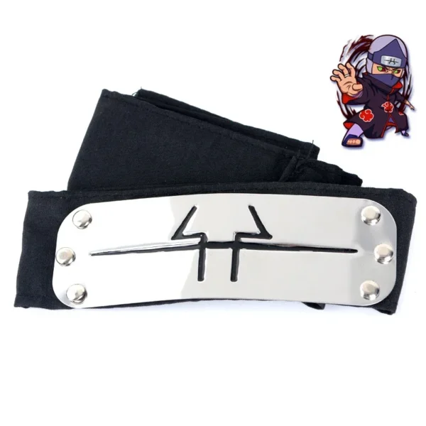 Naruto Shippuden Anime Cosplay Forehead Headband Uzumaki Uchiha Sasuke Kakashi Action Figurs Headband Toys Model Cos Juguetes - Image 3