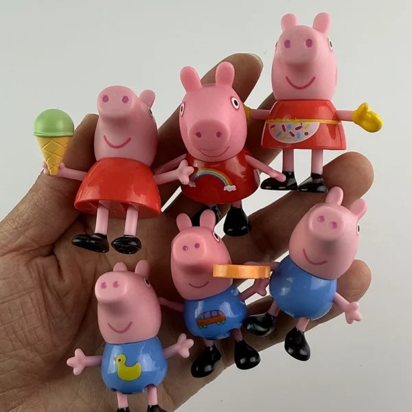 Original Peppa Pig dolls Action Figure George Family Toys Anime Party Toys Children's Holiday Gift Birthday Gifts