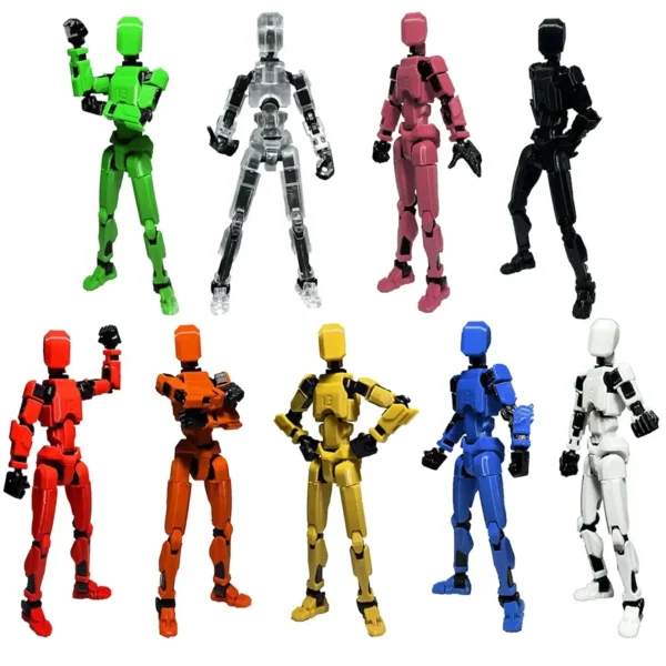 Titan 13 Action Figures T13 Figure 3D Printed Multi-Jointed Movable Lucky 13 Action Figure Nova 13 Action Figure Dummy - Image 3