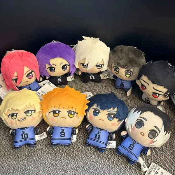 10cm Mini BLUE LOCK Plush Stuffed Doll Seishiro Nagi Isagi Yoichi Chigiri Bachira Meguru Doll Pendant Keychain Toy For Gift