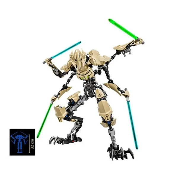 Space Wars Buildable Figure KSZ605 713 326 714 Kylo Ren Chewbacca Boba Jango Fett General Grievou Action Figure Toy For Kid - Image 4