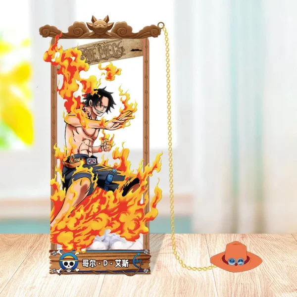 Anime One Piece Action Figures Metal Bookmarks Cartoon Luffy Zoro Ace Book Marks Collection Card Toys for Children Adult Gifts - Image 2