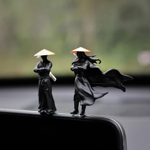 50mm Resin Mini Figures Model Ancient Japanese Chinese Ninja Samurai Warrior Modeling Cool Miniature Car Decoration Gifts - Image 2