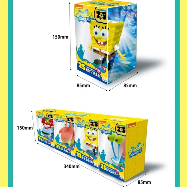 SpongeBob SuqarePants 25th Anniversary Crossing Series Refrigerator Magnet Toy Action Figures Ornaments Collection Kids Gifts - Image 3