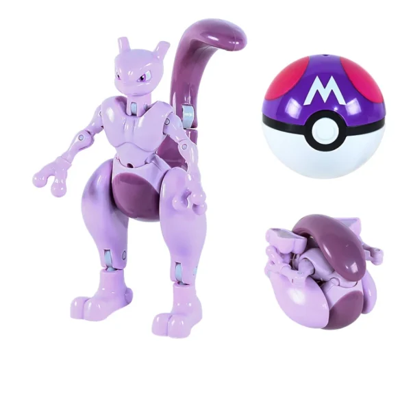 Figure Pokemon Pokeball transform Pikachu Charizard Venusaur Blastoise Mewtwo Gyarados Solgaleo Lunala Eevee poke ball toy gift - Image 3