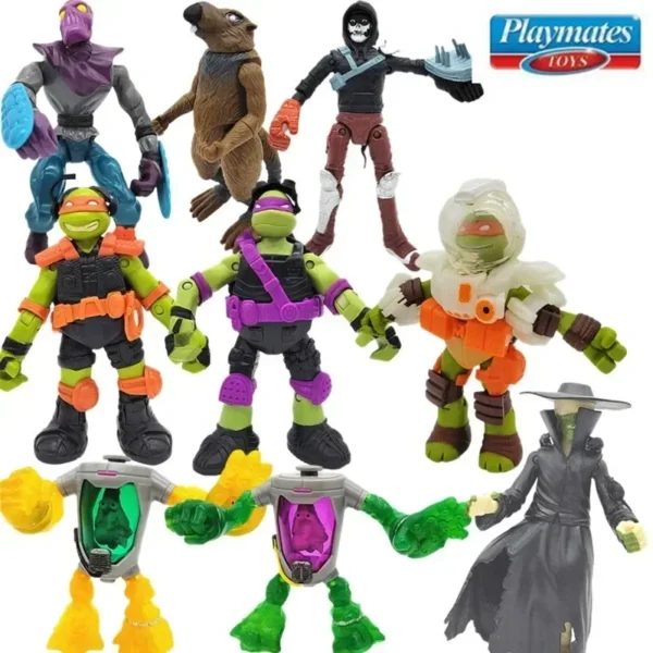 Playmates Teenages Mutant Ninja Turtles Leonardo Bebop Splinter Shredder April O'Neil Action Figure Joints Movable Doll Kid Gift - Image 5