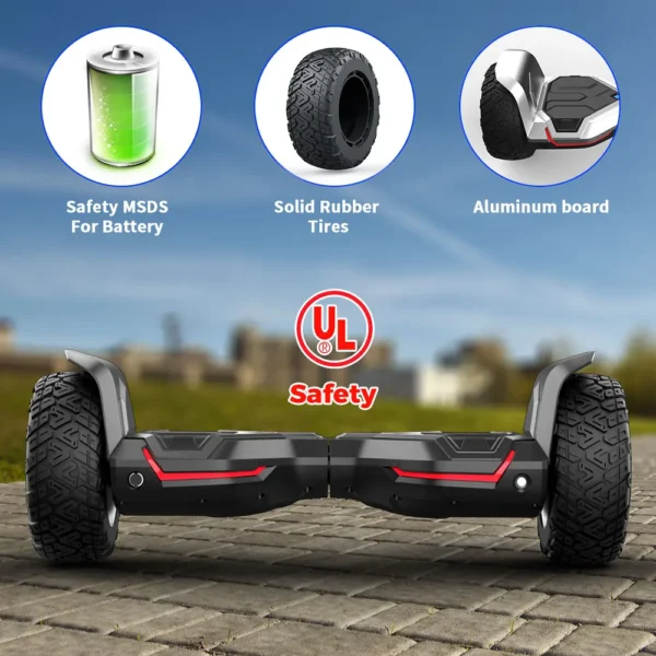 Gyroor Professional System 16km/h 8.5 Inch Electric Scooter Hoverboard Blue Tooth 700w Hover Hoverboard - Image 6