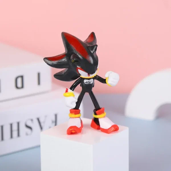 Sonic Action Figure Shadow Knuckles Tails Amy PVC Doll Anime Peripheral Model Ornament Decoration Children's Toy Birthday Gifts - Image 3