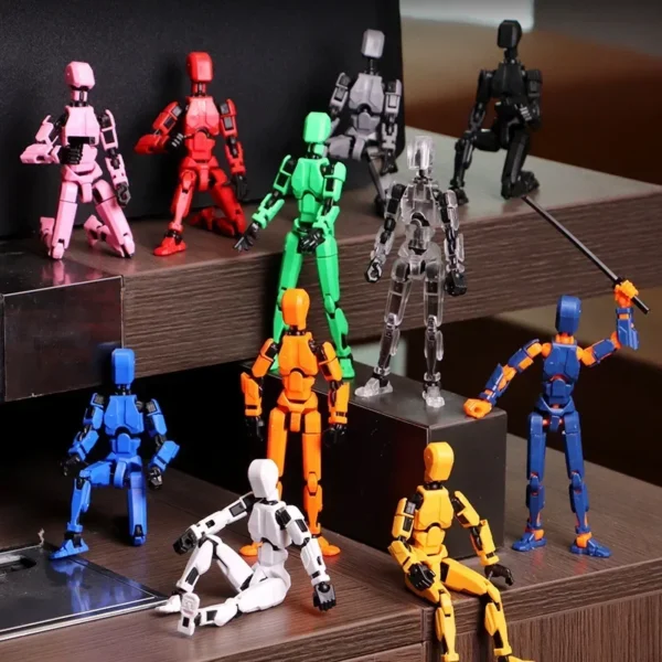 Titan 13 Action Figures T13 Figure 3D Printed Multi-Jointed Movable Lucky 13 Action Figure Nova 13 Action Figure Dummy - Image 3