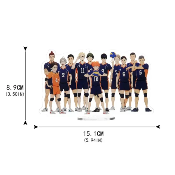 Anime Haikyuu!! Acrylic Stand 15CM Volleyball Boys Figures Hinata Shoyo Kageyama Tobio Desk Plate Model Action Decor Ornaments - Image 6