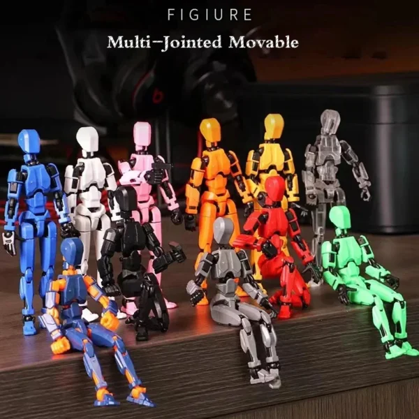 Luminous 13 Jointed Movable Action Figures Shapeshift Robot 3D Printed Mannequin Character Assemble Toys Game Kids Gifts - Image 5