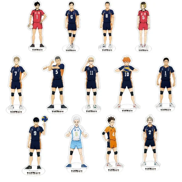 Anime Haikyuu!! Acrylic Stand 15CM Volleyball Boys Figures Hinata Shoyo Kageyama Tobio Desk Plate Model Action Decor Ornaments