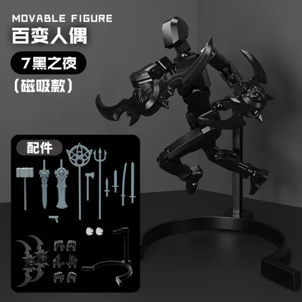 Lucky 13 Figure Toys Dummy 3D Printed Movable Shapeshift Robot Action Figuras DIY Mannequin Decompression Toys Robot Toys - Image 6