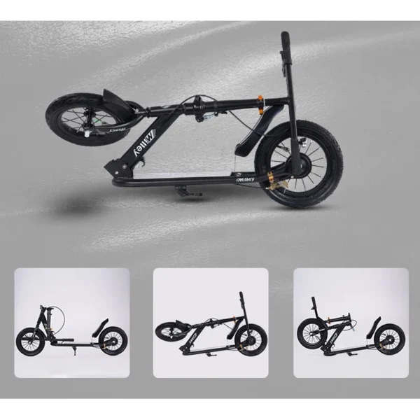 Kick Scooter for Kids and Teens, Folding Design, 12 Inch Wheels Air-Filled Tires, Wide Foot Deck, Brakes - Image 6