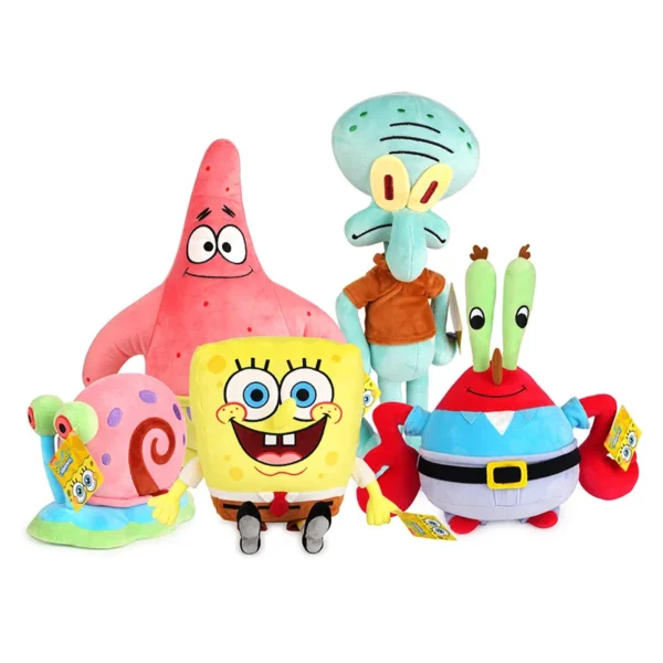 Spongebob Patrick Star Eugene H. Krabs Gary the Snail Plush Toy Throw Pillow Halloween Decorations Birthday Gift Boy