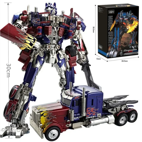 30CM Transformation Robot Toys Commander Optimus Alloy Robot Jetfire Autobots Figuras Model Kids Gift - Image 2