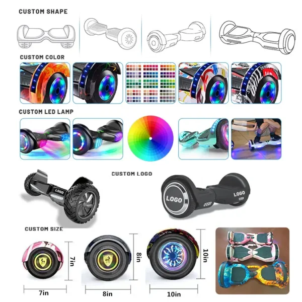 Hoverboards 6.5inch Electr 2 Wheels Price 10inch Hoverboard With Bluetooth - Image 5