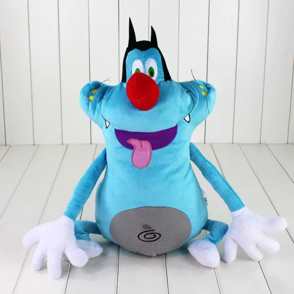 40cm funny design France Cute Cartoon Oggy Cockroaches Plush Toy Fat Cat Oggy Stuffed Animal Doll Anime Plush Toy