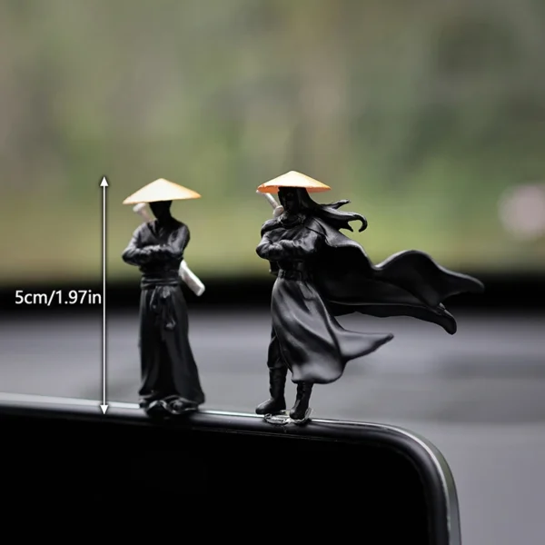 50mm Resin Mini Figures Model Ancient Japanese Chinese Ninja Samurai Warrior Modeling Cool Miniature Car Decoration Gifts - Image 5