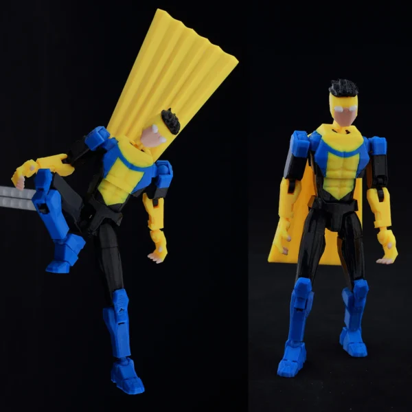 9L3D Lucky 13 Invincible Boy Action Figure, 3D Printed Anime Model, Multi-Jointed Poseable Collectible Toy, Gift for Fans - Image 4