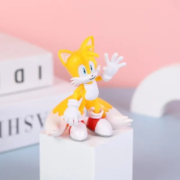 Sonic Action Figure Shadow Knuckles Tails Amy PVC Doll Anime Peripheral Model Ornament Decoration Children's Toy Birthday Gifts - Image 6