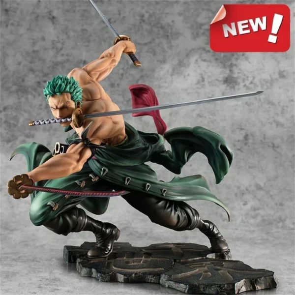 Hot One Piece 10cm Anime Figure GK Roronoa Zoro Three-blade Sa-maximum Manga Anime Statue Action Figure Collection Model Kid Toy - Image 5