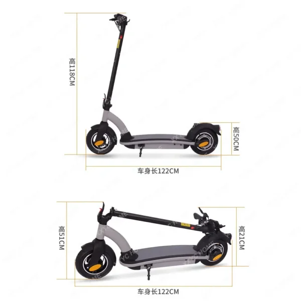 10-Inch Scooter Adult Scooter Removable Lithium Battery 2-Wheel Shared Electric Scooter - Image 5