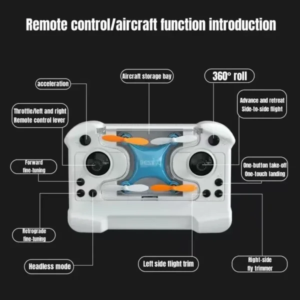 Drone Mini Remote Control Aircraft New Children's Toy Micro Aircraft Fixed Height Quadcopter - Image 3