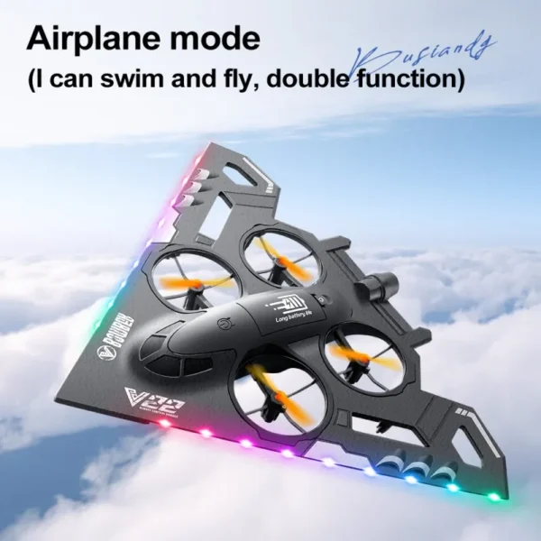 V22 Pro Sea land air drone Obstacle avoidance optical flowing postionng Brushless motor Toy drone Valentine's Day gift - Image 3