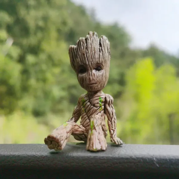 6Cm Groot Guardians of The Galaxy Tree Man Hreos Anime Mini Decorate Toys Action Figure Sitting Groot Kids Model Toys Gifts - Image 3