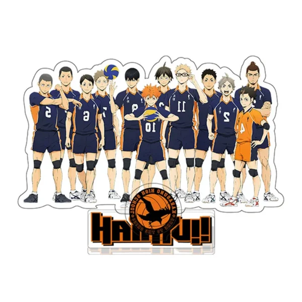 Anime Haikyuu!! Acrylic Stand 15CM Volleyball Boys Figures Hinata Shoyo Kageyama Tobio Desk Plate Model Action Decor Ornaments - Image 2