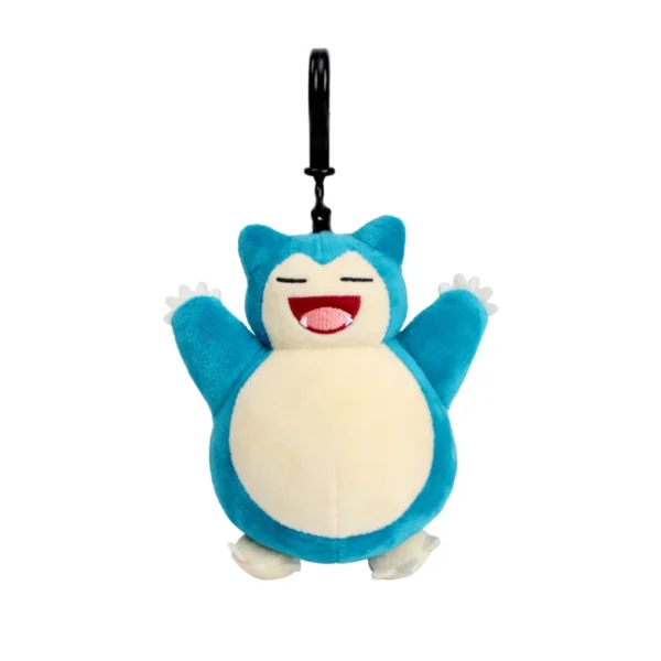 Genuine Animal Pokemon Series Pikachu Snorlax Kawaii Plush Toys Cute Pendant Keyring Keychain Birthday Party Gifts For Kid Boy - Image 6