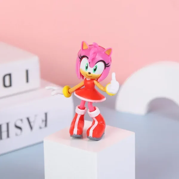 Sonic Action Figure Shadow Knuckles Tails Amy PVC Doll Anime Peripheral Model Ornament Decoration Children's Toy Birthday Gifts - Image 5