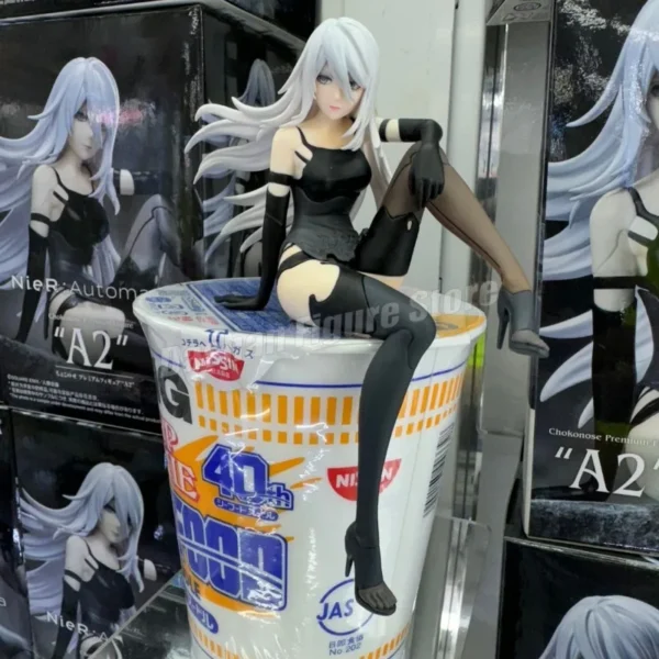 Anime NieR:Automata YoRHa A No.2 Type B Action Figure Noodle Stopper 2B 9S Sitting Posture Figures Collection Figures Model Toys - Image 5