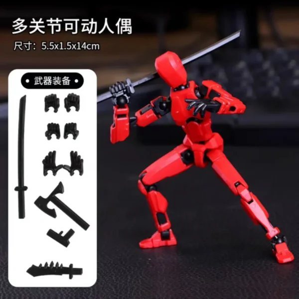 Titan 13 Action Figures T13 Figure 3D Printed Multi-Jointed Movable Lucky 13 Action Figure Nova 13 Action Figure Dummy - Image 6