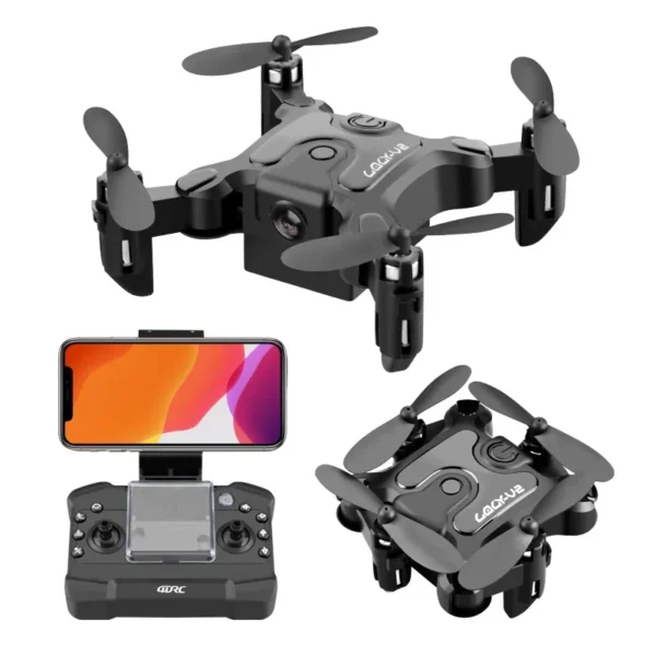 V2 Mini Drone 4K HD Camera WiFi Fpv Air Pressure Altitude Hold Professional Foldable Quadcopter RC Drone Kid Toys GIft - Image 5