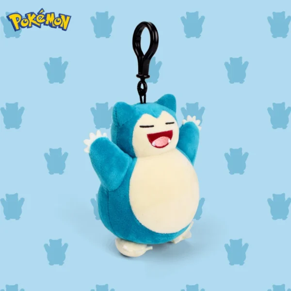 Genuine Animal Pokemon Series Pikachu Snorlax Kawaii Plush Toys Cute Pendant Keyring Keychain Birthday Party Gifts For Kid Boy