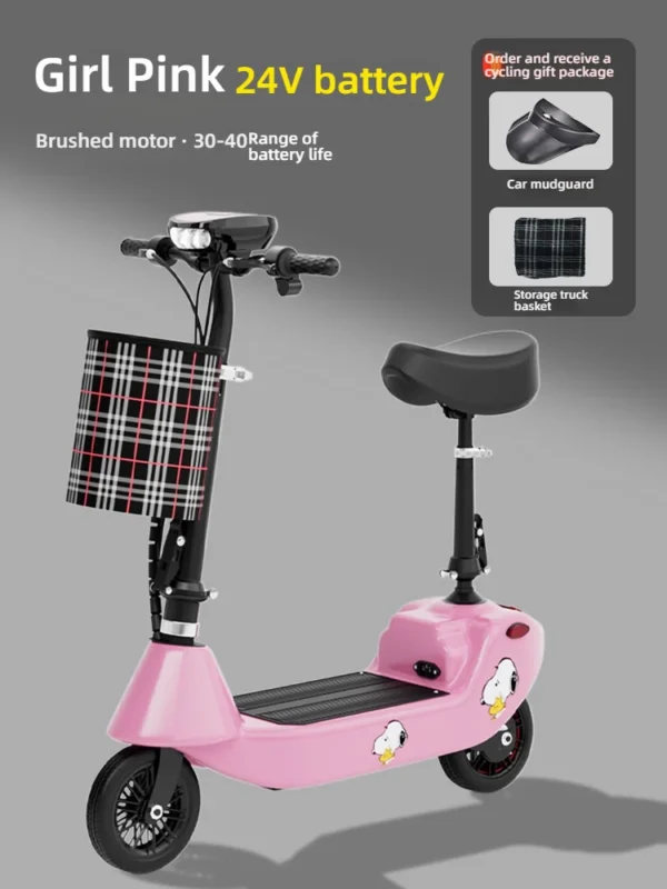 Electric Scooter Mini Electric Scooter Adult Work Mobility Small Pedal Female Small Battery Foldable - Image 5