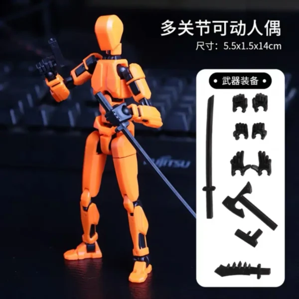 Titan 13 Action Figures T13 Figure 3D Printed Multi-Jointed Movable Lucky 13 Action Figure Nova 13 Action Figure Dummy - Image 5