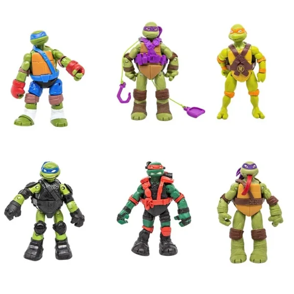 Playmates Movie Version Teenages Mutants Ninjas Turtles Leonardo Da Vinci Donatello Action Figure Model Toys Children Gifts - Image 3