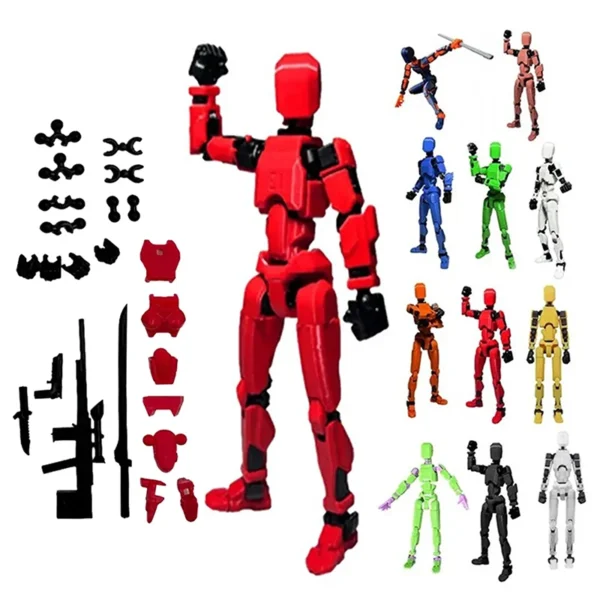 Multi-Jointed Movable Shapeshift Robot With Women's Accessories 3D Printed Mannequin Dummy 13 Action Figures Toys Kids Adults