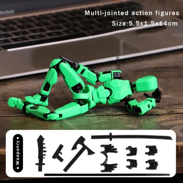 T13 Action Figure Titan 13 Action Figure Dummy Lucky 13 Action Figure 3D Printed Multi-Jointed Movable Nova 13 Action Figure Toy - Image 7